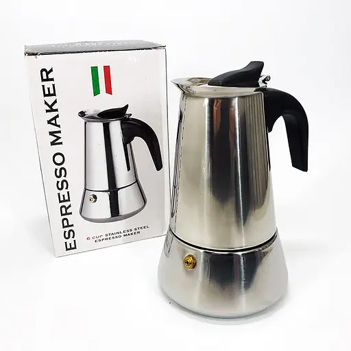 Гейзерна кавоварка на 6 чашок (420 мл) з нержавіючої сталі, Zauberg 87597 - фото 6