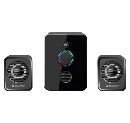 Акустична система Defender V12 (2.1) 11W USB (Чорний) - фото 4