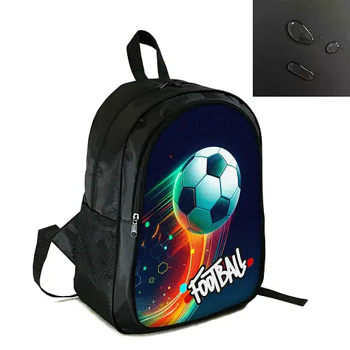 Рюкзак спортивний, шкільний, міський 38×28см з принтом Футбол дитячий, підлітковий для хлопчика футболіста (4285)