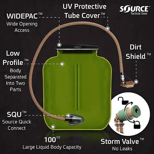 Питна система Source ILPS 3L Armor System W/UTA (1004-45045902V2) - фото 3