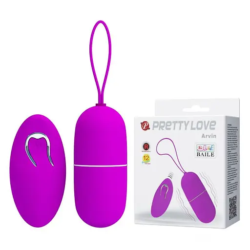 Віброяйце Pretty Love Arvin Vibrating Egg 7.9 см фіолетовий - фото 2