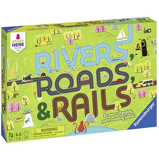 Настільна гра Ravensburger Річки, дороги та рейки (Rivers, Roads&Rails) (22053) - фото 1
