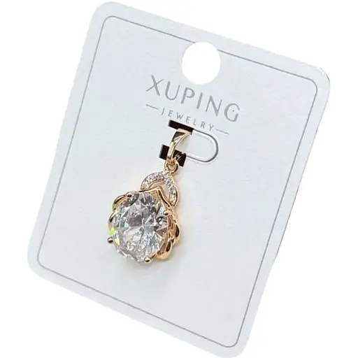Жіночий кулон-підвіска з великим кристалом Xuping з медичного золота з покриттям справжнім золотом 18K - фото 1