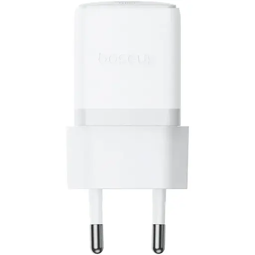 Сетевое зарядное устройство для Baseus Palm Fast Charger 1C 20W EU Moon белый (with Baseus Mini белый Cable USB-C to USB-C 60W - фото 1