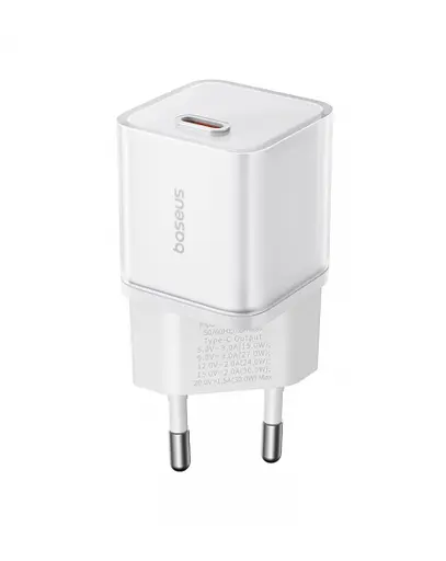 Сетевое зарядное устройство для Baseus GaN5S Fast Charger 1C 30 W EU P10162504213-00 Белый - фото 2
