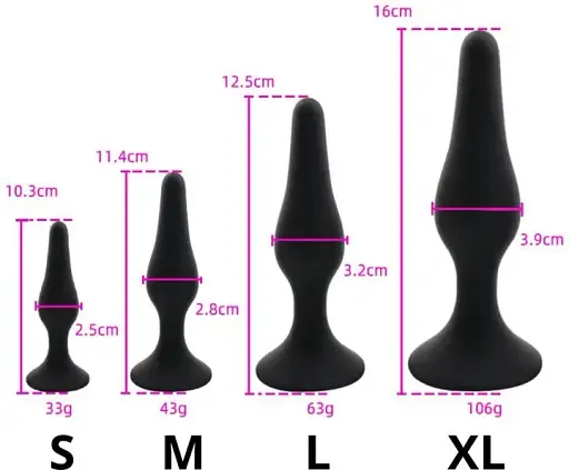 Анальна пробка I’MCUM Black Button розмір L з медичного силікону Чорна (7970379617698) (IM-BBPlug_L) - фото 2