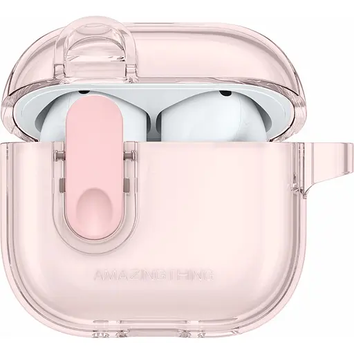 Чохол AmazingThing Minimal Click Case для AirPods 4 Pink [143235] - фото 2