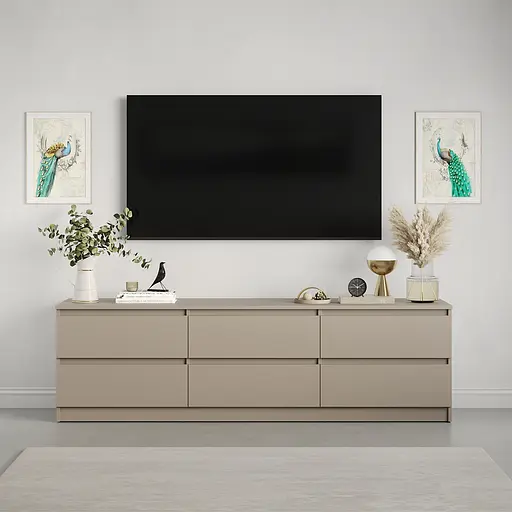 Тумба під телевізор MebelStar Нео 6Ш 180x43x53 см Кашемір (MBS-1292) - фото 2