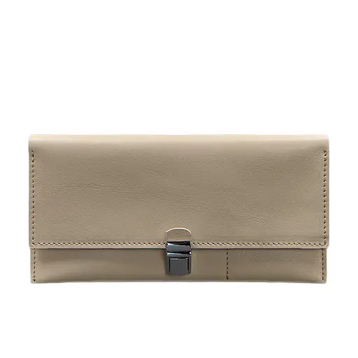 Шкіряний жіночий тревел-кейс Journey 2.0 Світло-бежевий - фото 7