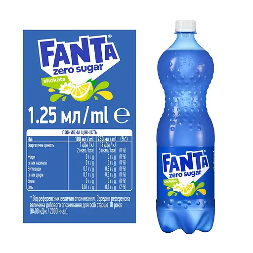 Напій Fanta Shokata Zero Sugar 1.25 л (950050) - фото 3
