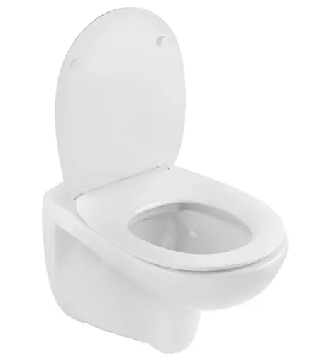 Унитаз подвесной безободковый Kroner KRP-A534UF Rimless 410х355х555 мм, сиденье Slim Duroplast/Soft-close/Quick relase (CV031644) - фото 2