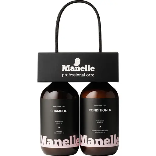 Набор для волос Manelle Professional Care Phytokeratin & Vitamin B5 Shampoo + Conditioner (MN_DS_PKVB_500) - фото 1