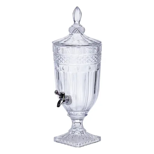 Лимонадниця з краном скляна 3 л диспенсер для напоїв лимонадник із краном Yiwu HP-19-293 - фото 1