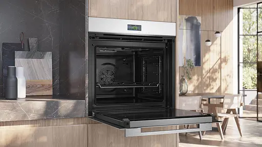 Духовой шкаф электрический Siemens 71 л A+ дисплей конвекция пиролиз белый - фото 2