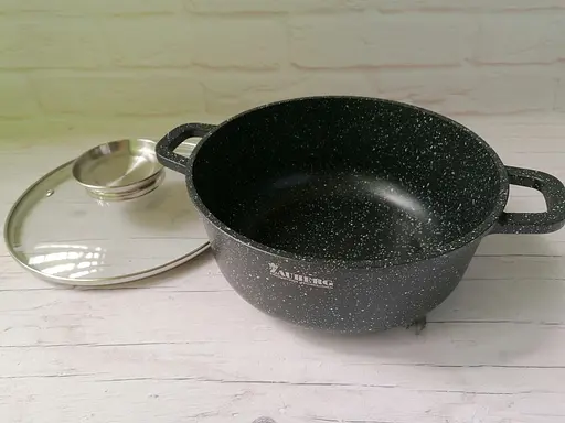 Кастрюля алюминиевая Zauberg с мраморным покрытием и крышкой 1.2 л (0316 BL) - фото 6