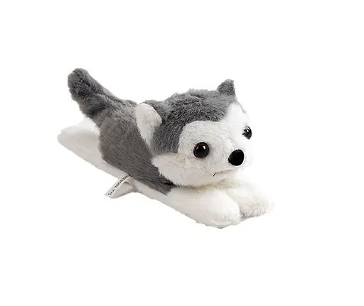 М'яка іграшка-браслет M 17710 "Звірятко", рухає хвостом, USB-кабель, у пакеті (6900077177107) Вовк Вид 3 - фото 1