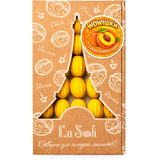 Печиво La Sofi Wowішки з персиковим желе та згущеним молоком 20 шт. - фото 1