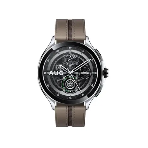 Смарт-часы Xiaomi Watch 2 Pro Bluetooth Silver Case with Brown Leather Strap (BHR7216GL) - фото 2
