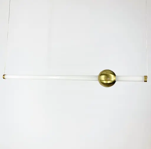 Сучасні підвісні світильники у горизонтальній формі Line.F Колір корпусу Білий - фото 4