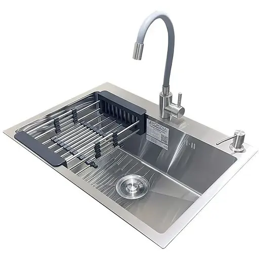 Комплект мийка + змішувач Romzha Arta U-600S (C) - фото 1