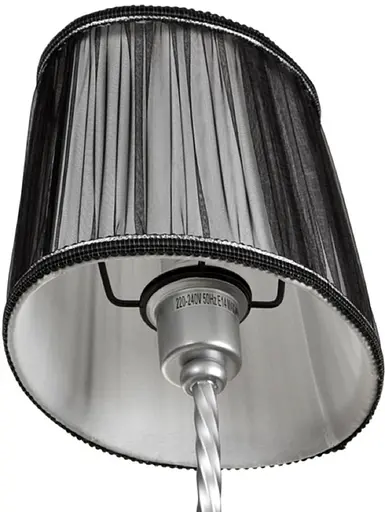 90993 Світильник бра 1x40W, E14, метал хром./тканина - фото 3