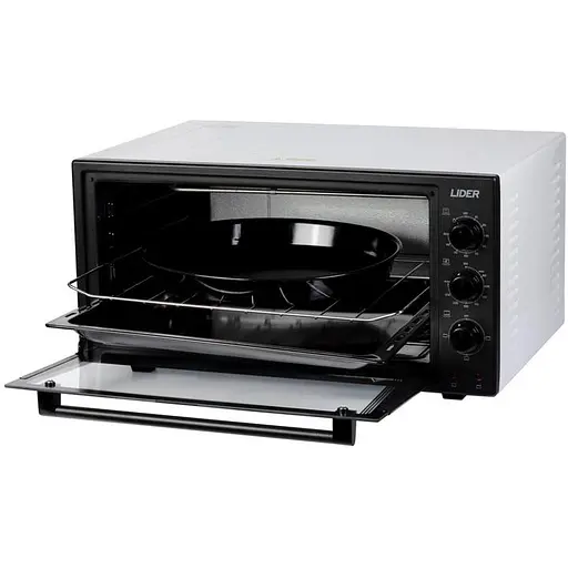 Духовка настільна Lider 4823 ECO BLACK-WHITE - фото 3