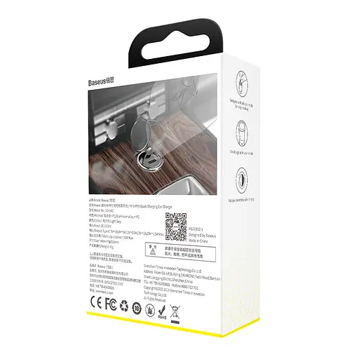 Адаптер автомобільний BASEUS Tiny Star Mini PPS Car Charge Type-C Port 30 W (VCHX-B04) бордовий - фото 3