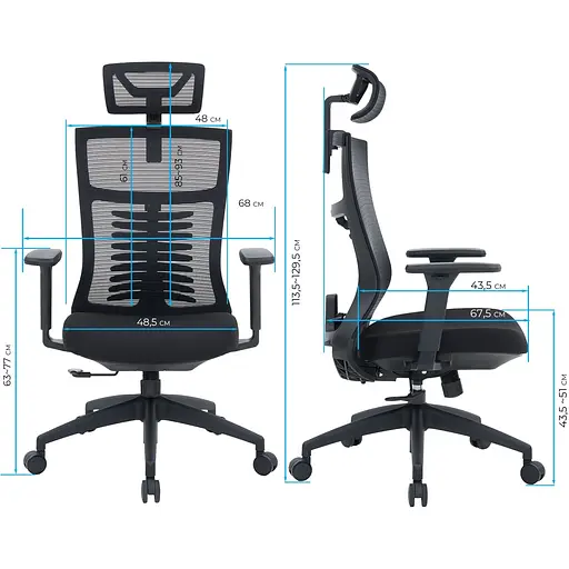 Офісне крісло OfficePro Balance OC550-B-B-B Black [148644] - фото 15