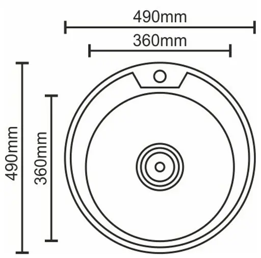 Кухонная мойка Platinum 490 сатин (SP000007850) - фото 6
