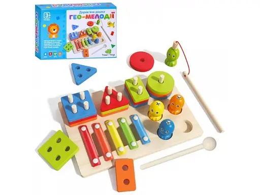 Дерев'яна дошка Гео-мелоді Limo Toy - фото 2