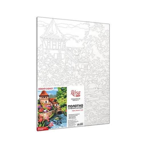 Полотно на картоне с контуром Rosa Start Пейзаж №35 30х40 хлопок акрил - фото 5