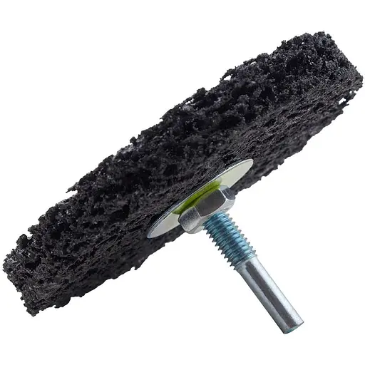 Круг зачисний Alloid Building Tools корал з тримачем для дриля 100 мм (SD-100225) - фото 2