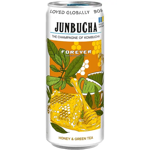 Напій безалкогольний слабогазований Forever Janbucha Honey & Green Tea 0.33 ж/б - фото 1