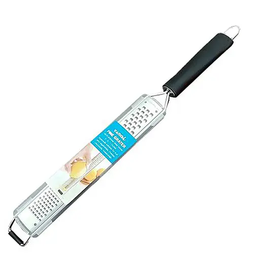 Терка зестер кухонная ручная для сыра шоколада и цедры лимона из нержавеющей стали 32 см с двумя типами режущих зубцов Серебристый 88298 - фото 1