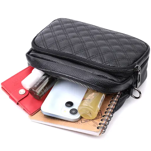 Кожаная женская сумка Vintage 21х15х7 см sum0026582 - фото 10