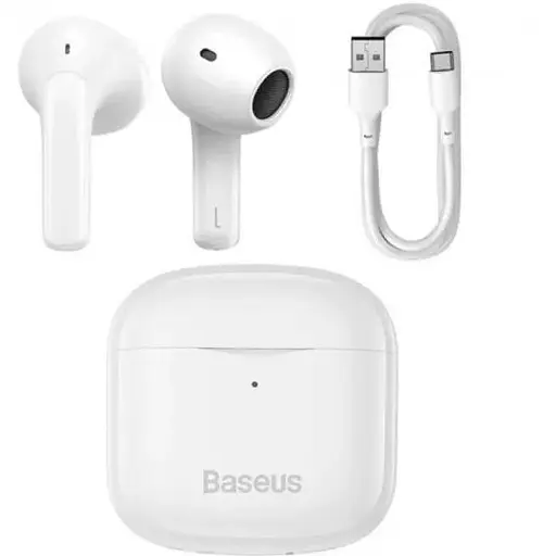 Блютуз Стерео Гарнитура Baseus NGTW080202 TWS Белый