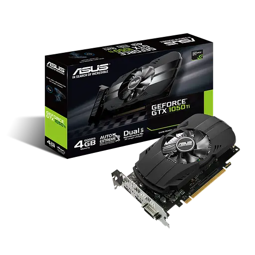 Видеокарта GeForce GTX 1050 Ti 4GB Asus Phoenix (PH-GTX1050TI-4G) Б/У - фото 1