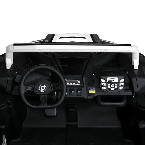 Електромобіль дитячий Bambi Джип M 5736AL-1 24V мотор 180W 24V14AH шкір сидіння USB білий - фото 2