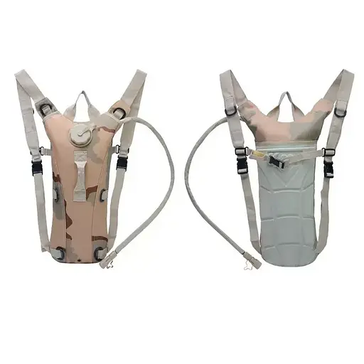 Тактическая питьевая система гидратор KMS (гидропак + рюкзак) Песочный камуфляж - фото 2