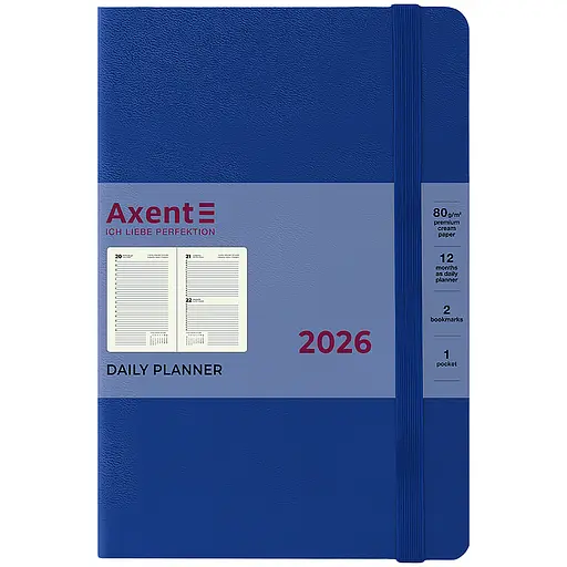 Дневник Axent 2026 Partner Strong 145х210 мм классический синий (8819-26-38-A) - фото 2