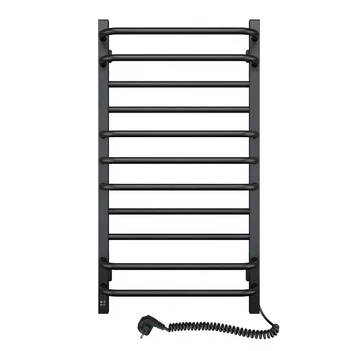 Рушникосушка електрична Грандіс 480х800 Sensor правобічна з таймером, чорний муар - фото 1