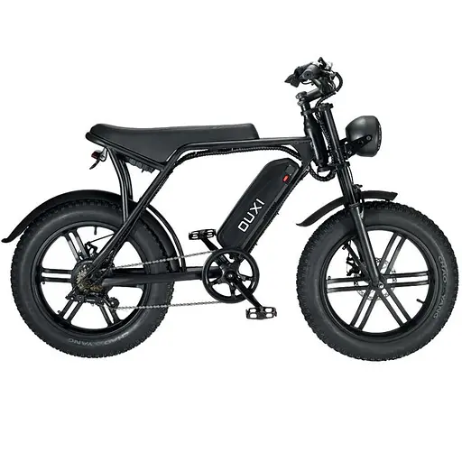 Всесезонный электровелосипед OUXI V8, 1000 Вт, макс. скорость 50 км/ч, запас хода 90 км, черный - фото 4