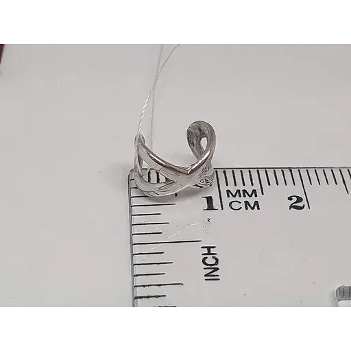 Серебряная серьга-кафф Астор на хеликс. 9132458Р - фото 4