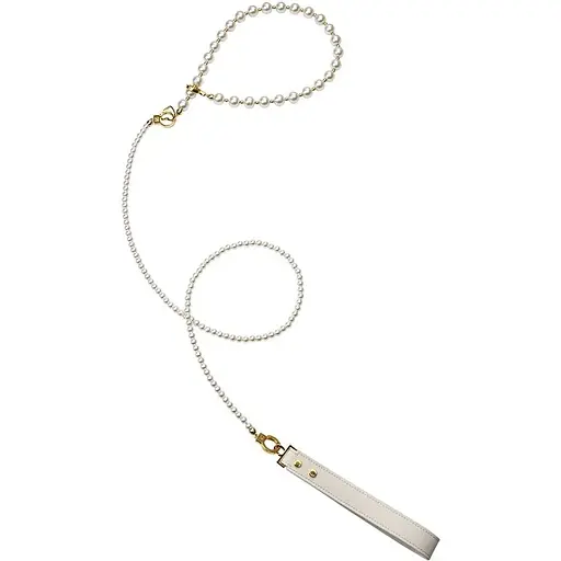 Жемчужный ошейник с поводком Lockink Pearl Collar & Leash Set