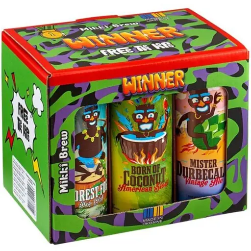Набор пива Mikki Brew Winner, 4,9-8,5%, 1,98 л (6 шт. по 0,33 л)