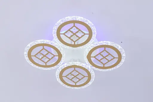 Люстра светодиодная VALESO V K39928-4 1 WT gold с пультом