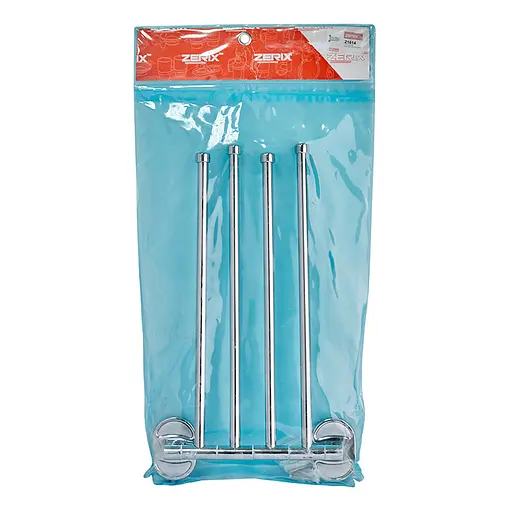 Тримач для рушника поворотний Zerix Z1614 ZX0519 чотири планки Хром - фото 3