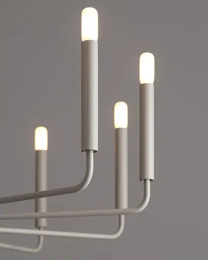 Подвесной светильник, люстра Nowodvorski 11465 Orto XII B E14 12x10W IP20 светло-серый - фото 3