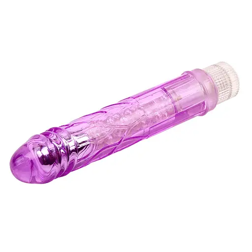 Вібратор Chisa Crystal Jelly Glitters Boy 23.6 см фіолетовий - фото 4