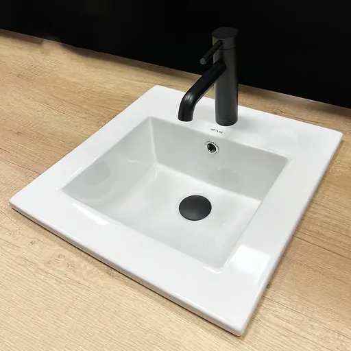 Умивальник VBI Ferrara 40 white врізний VBI-018011, Білий - фото 3